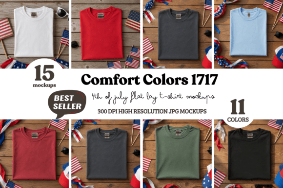 Download C1717 4th of July Flat Lay Mockup Bundle - Premium Resources